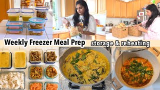 Meal prep for the week Make your life easy with freezer meals reheating and storage [upl. by Saitam]