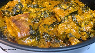 HOW TO COOK BITTER LEAF SOUP WITHOUT COCOYAM [upl. by Oremor]