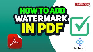 How to add watermark in pdf 2024 [upl. by Domella]