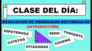 🚩TRIÁNGULOS RECTÁNGULOS 👉 RAZONES TRIGONOMÉTRICAS PARTE1 [upl. by Kay]