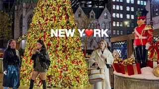 4K🇺🇸Magical Christmas Lights in New York City🎄💂🏻Lotte NY Palace Cartier Papillon amp 5th Ave 2024 [upl. by Greene136]