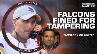 Atlanta Falcons fined 300K for tampering in Kirk Cousins signing 🚨 Schefty reports  SportsCenter [upl. by Kendricks]