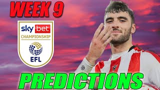 Championship Predictions Week 9 2425 [upl. by Johst]