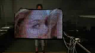 flexible LED curtain screen [upl. by Odnanref613]