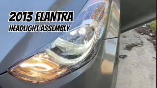 Changing headlight assembly on a 2013 Elantra [upl. by Eneli]