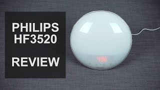 PHILIPS HF3520 Wakeup LED Light Review Overview Functions Demonstration [upl. by Andy203]