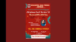 IMTC Paruthippara  Christmas Carol Service 2023  Christmas Message Dr Shashi Tharoor [upl. by Pega]