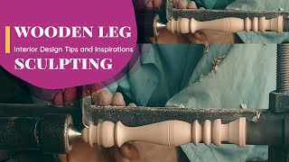 Wooden Leg Sculpting Tutorial StepbyStep Guide to Master Wood Carving Techniques [upl. by Rog93]