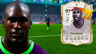 91 Golazo Icon Campbell Player Review  EA FC 24 [upl. by Kassandra96]