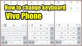 How to change keyboard layout on Vivo smartphone new update 20182019 [upl. by Asirrac]