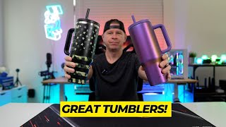 GREATYOS 40 oz Tumbler with Flip Straw Lid Review [upl. by Eelac]