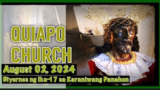 Quiapo Church Live Mass Today Friday August 02 2024 [upl. by Itsim]