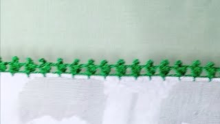 Crochet Easy Lace Design for Dupatta  Crosia ke Design  Crochet Lace Edging Handkerchief [upl. by Stillmann]