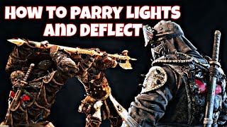 How to Parry LIGHTS and DEFLECT How to improve your defense in for honor [upl. by Ogg612]