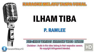 P Ramlee amp Saloma  Ilham Tiba  Karaoke  Tanpa Vokal  Minus One  Lirik Video HD [upl. by Anaidiriv]