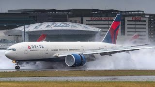 Emergency crash landing Delta Air Boeing 777 at Toncontín Airport [upl. by Raynor]