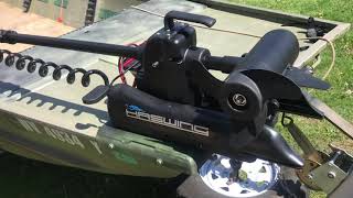 Haswing Cayman 12v 55lbs Trolling Motor Install 2 [upl. by Ylyl]