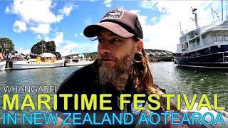 Visiting the Whangarei Maritime Festival in New Zealand and Riding On An Old Steam Powered Tug [upl. by Tova]