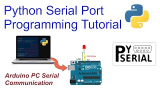 Serial Port Communication between PC and Arduino using Python 3 and PySerial Tutorial for Beginners [upl. by Spada]