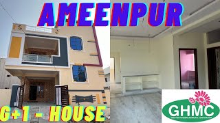 Independent G1 House Sale in Ameenpur  House For Sale in BEERUMGUDA  Resale Houses in Ameenpur [upl. by Anyaj]