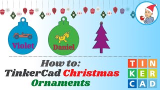 TinkerCad Printable Christmas Ornaments [upl. by Walcott121]