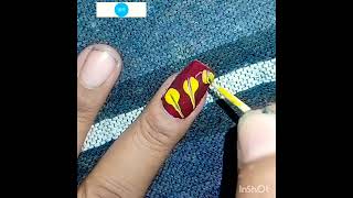 youtubeshortsnaildesign2024202 shortsnailtutorialnailsdecorationnailartshivshaktishort🔱🚩🔱 [upl. by Enirhtac382]