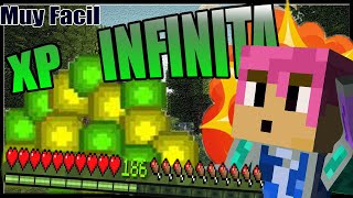 Como tener Experiencia infinita en MINECRAFT SUPER FACIL BedrockPe [upl. by Nahamas]