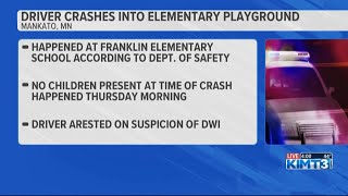 Mankato driver in custody for crashing into elementary playground [upl. by Julian]