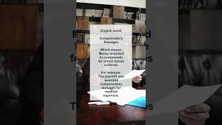 English term Compensatory Damages legalwords englishlearningpodcast englishvocabulary [upl. by Lubin]