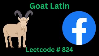 GOAT LATIN  LEETCODE 824  PYTHON SOLUTION [upl. by Hildegarde92]