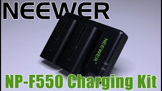 Neewer NPF550 Battery Charger Set [upl. by Wengert]