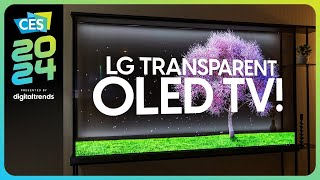 LG 2024 TV Lineup at CES  LG Stuns with Transparent OLED TV [upl. by Serrell]