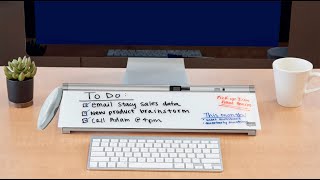 Nobo Glass Desktop Whiteboard Pad Product Video EN [upl. by Aicilas788]