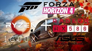 Forza Horizon 4 Demo  RX 580 8GB  RYZEN 5 1600X  1080p Utra 8X MSAA FXAA [upl. by Neelav]