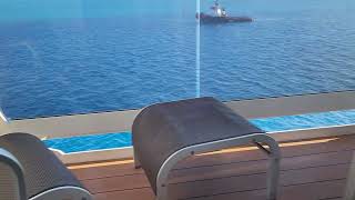 MSC Meraviglia Balcony Cabin 11199 Semi Private Aurea Experience [upl. by Cornew]