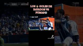 LOS 🖐🏼 GOLES DE RAYADOS VS PUMAS⚽ futbol ligamx rayadosdemonterrey rayados futbolmexicano [upl. by Atinas451]