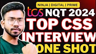 TCS Top CSS Interview ONE SHOT  TCS  Capgemini  Cognizant and Important for All Companies [upl. by Drapehs]