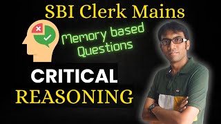 Score High in Critical Reasoning  Memory Based questions  SBI  IBPS  PO  Clerical [upl. by Leoine309]