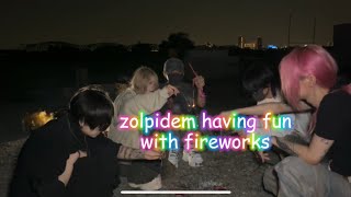 zolpidem having fun with fireworks [upl. by Eetnuahs]