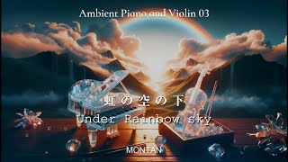 優しくて癒されるピアノとバイオリンの音楽03 虹の空の下 Under Rainbow skyAmbient Piano and Violin MONTAN [upl. by Cairns]