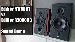 Edifier R1700BT vs Edifier R2000DB  Sound Demo [upl. by Anailuj]