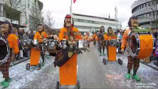 Fasnacht Laufen 2018 Hirzefäger Breitenbach [upl. by Enyrehtak826]