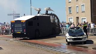 Water Cannon Dutch Police 🚔 🚌 💦 Waterkanon Demo ME Politie SAR Katwijk Waterwerper Mobiele Eenheid [upl. by Nevile]