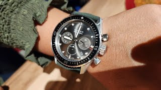 Blancpain fifty fathoms Bathyscaphe Chronographe Flyback 43mm Grey meteor dial [upl. by Anitnamaid]