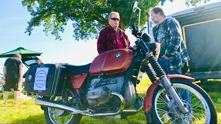 NETLEY MARSH Motorcycle Autojumble 2nd Day of BIKE EuroJumble Event CLASSIC 1977 BMW R75 7 FOR SALE [upl. by Htebaras940]