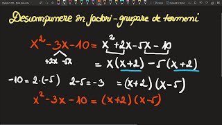 Descompunerea in factori grupare de termeni clasa a 8 a Invata Matematica UsorMeditatii Online [upl. by Gaudet]