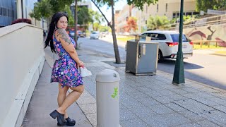 Mini Dress BlackMilk Try On  Walk [upl. by Brote]