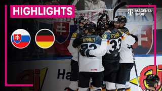 Slowakei  Deutschland IIHF EishockeyWM  MAGENTA SPORT [upl. by Banwell]