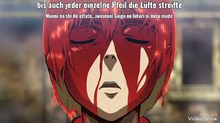 Attack on titan Flügel der Freiheit German Jap Lyrics [upl. by Ormand661]