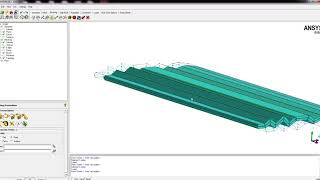 ANSYS 3D meshing  3D Simulation  Corrugated wing [upl. by Dominga]